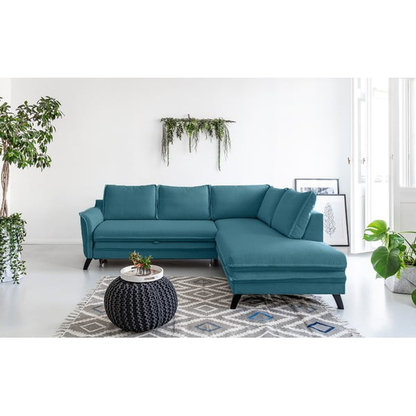 Turkusowy narożnik rozkładany Miuform Charming Charlie L, prawostronny-image-1