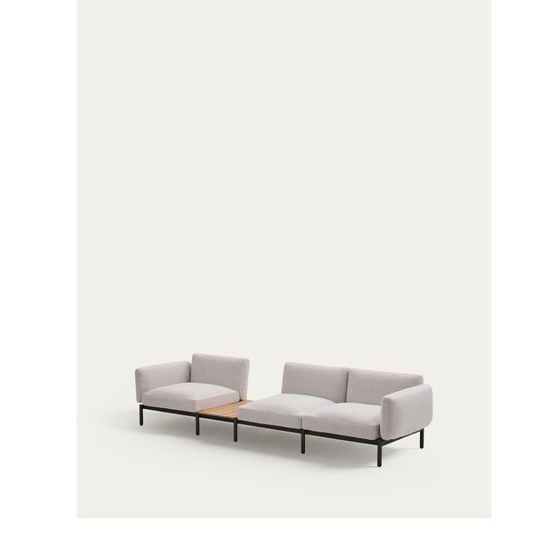 Beżowa tapicerowana sofa ogrodowa Sorells – Kave Home-image-3