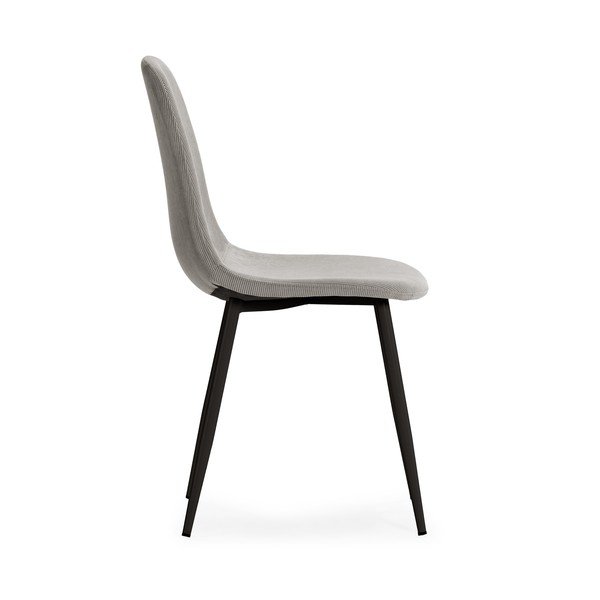 Jasnoszare tapicerowane krzesła zestaw 4 szt. Minka – Marckeric-image-3