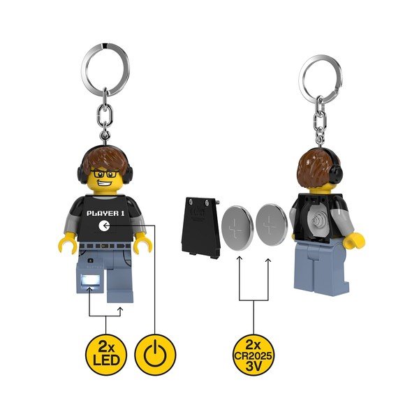 Breloczek z latarką Player – LEGO®-image-3