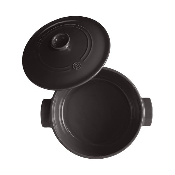 Czarny ceramiczny garnek z pokrywką Emile Henry, ⌀ 27 cm-image-1
