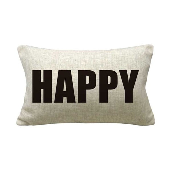Poszewka na poduszkę Happy, 50x30 cm