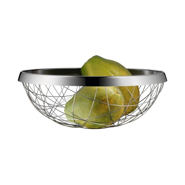 Nierdzewny koszyk na owoce WMF Cromargan® Lounge Living, ⌀ 30 cm-image-1