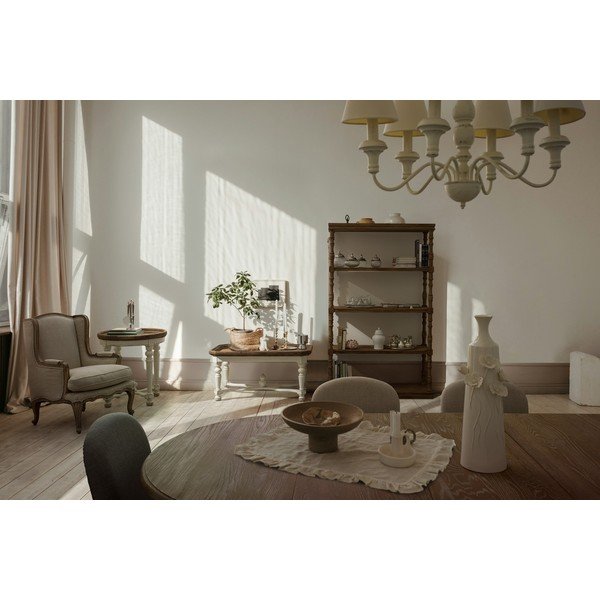 Beżowy lniany fotel Catherine – Bizzotto-image-1