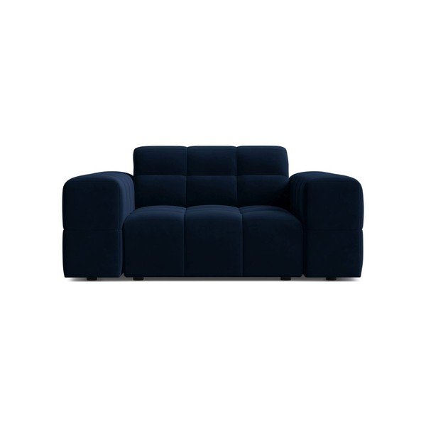 Ciemnoniebieski aksamitny fotel Chicago – Cosmopolitan Design