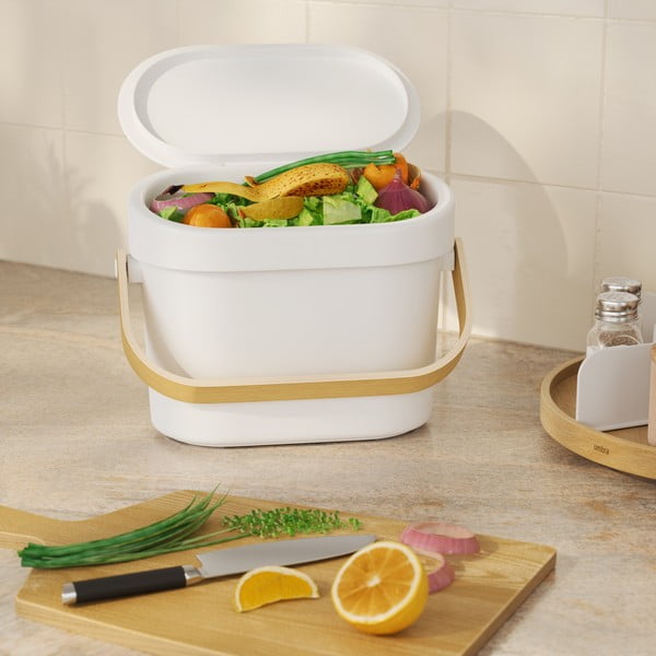 Biały pojemnik na odpadki organiczne 4 l Bellwood – Umbra-image-1