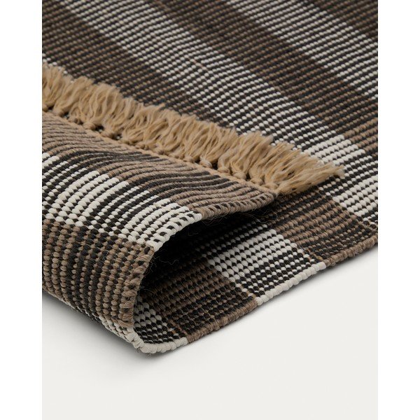 Czarny dywan dwustronny tkany ręcznie 60x90 cm Barani – Kave Home-image-4