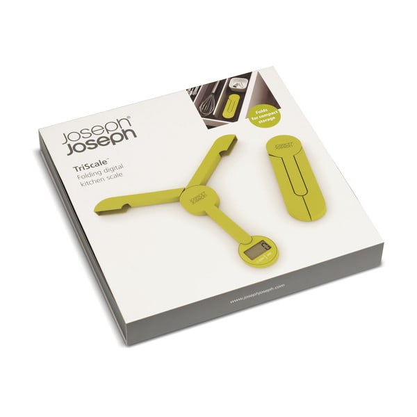 Zielona cyfrowa waga składana Joseph Joseph TriScale-image-2