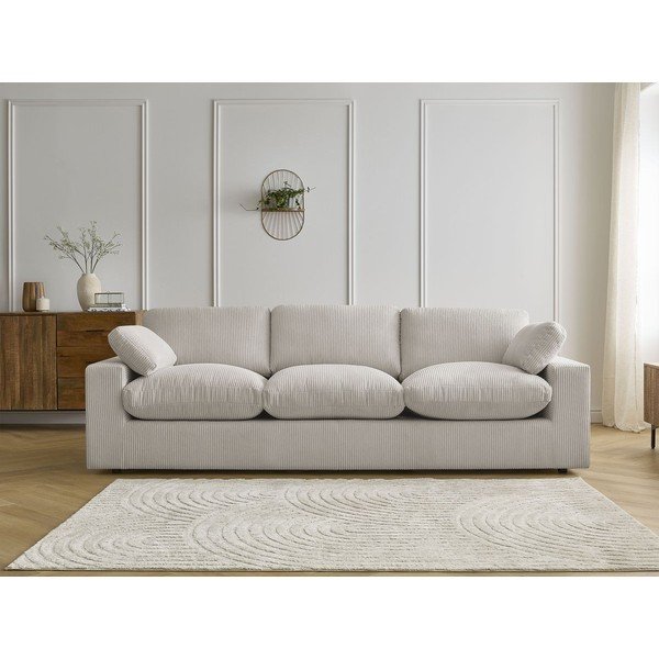 Beżowa sztruksowa sofa 250 cm Belair – Bobochic Paris-image-4