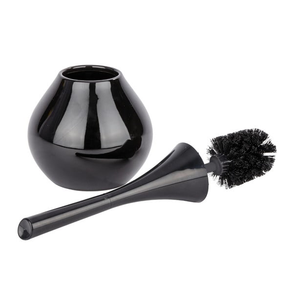 Czarna szczotka do WC Wenko Flakon-image-1