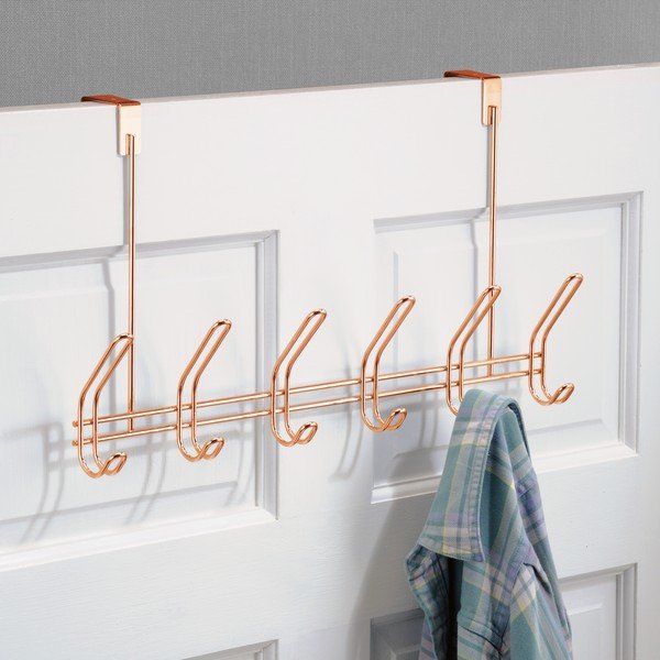 Metalowy wieszak na drzwi w kolorze miedzi 48 cm Classico – iDesign-image-1