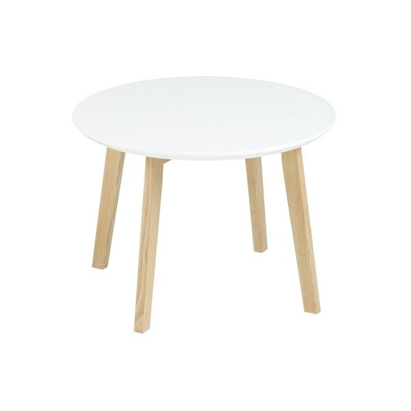 Biały stolik Actona Molina, ⌀ 50 cm-image-2