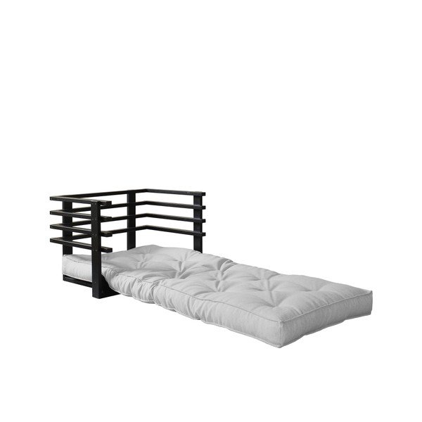Fotel rozkładany Karup Funk Black/Light Grey-image-1