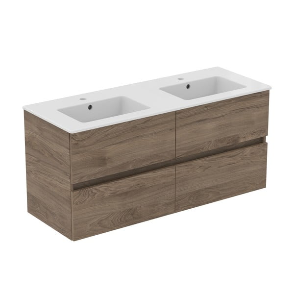 Wisząca szafka pod umywalkę w dekorze orzecha 120x55 cm Eurovit+ – Ideal Standard-image-3