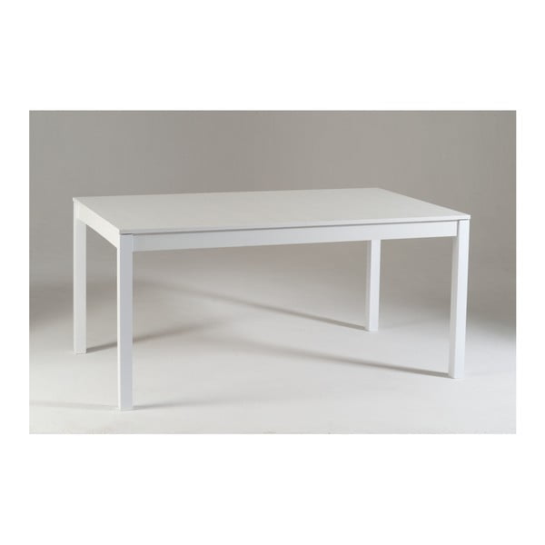 Biały drewniany stół rozkładany Castagnetti Top, 160 cm