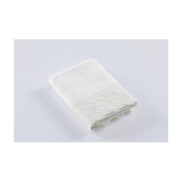 Biały ręcznik z bawełny Bella Maison Gemma, 50x90 cm