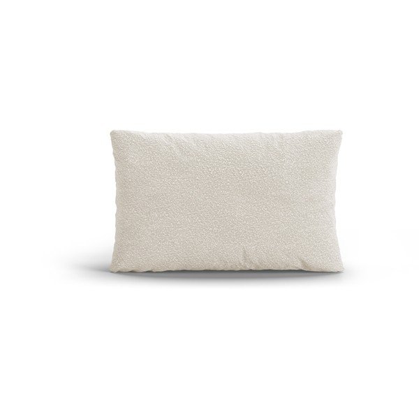 Biała poduszka na sofę z materiału bouclé Poppy – Micadoni 