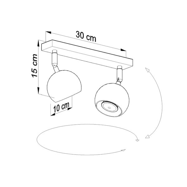 Biała lampa sufitowa Sollux Ollo-image-2