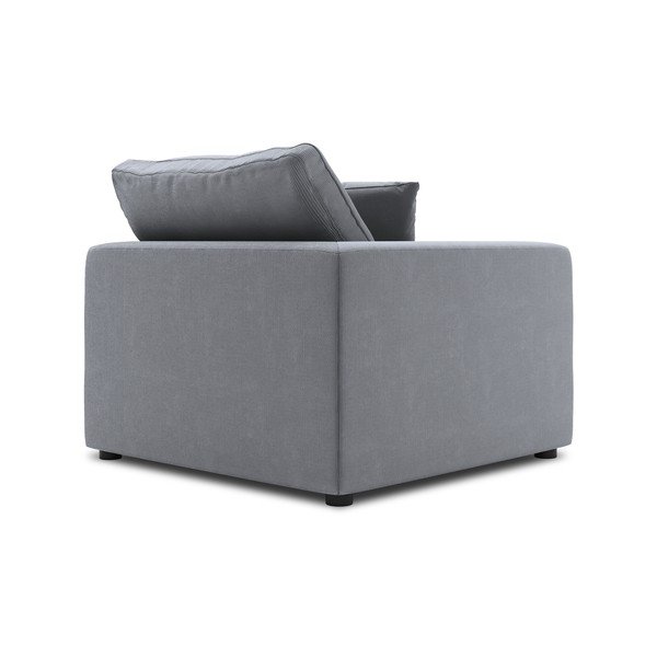 Szara narożna część sztruksowej sofy modułowej Windsor & Co Sofas Galaxy, lewostronna-image-3