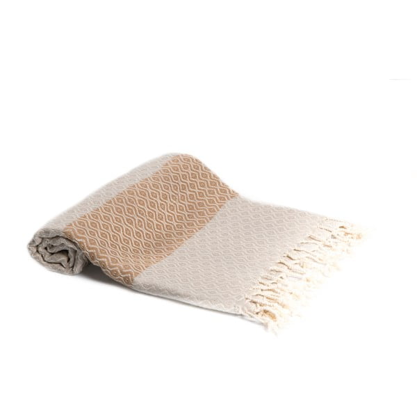 Ręcznik hammam z ręcznie tkanej bawełny ZFK Birte, 180x95 cm