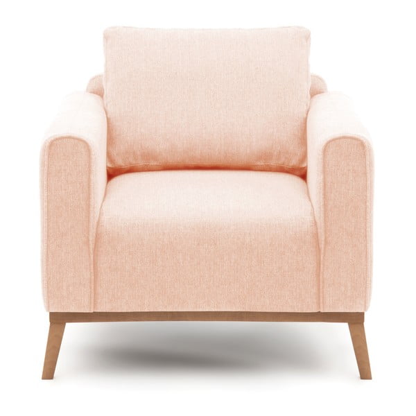 Różowy fotel Vivonita Milton