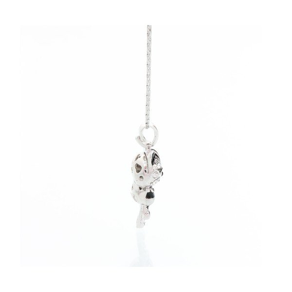 Naszyjnik Swarovski Elements, czarna kotka, uśmiechnięta-image-1