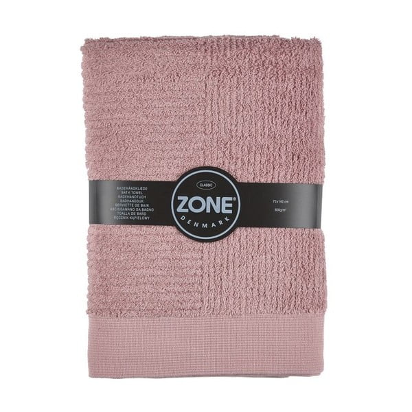 Różowy ręcznik Zone Classic, 140x70 cm