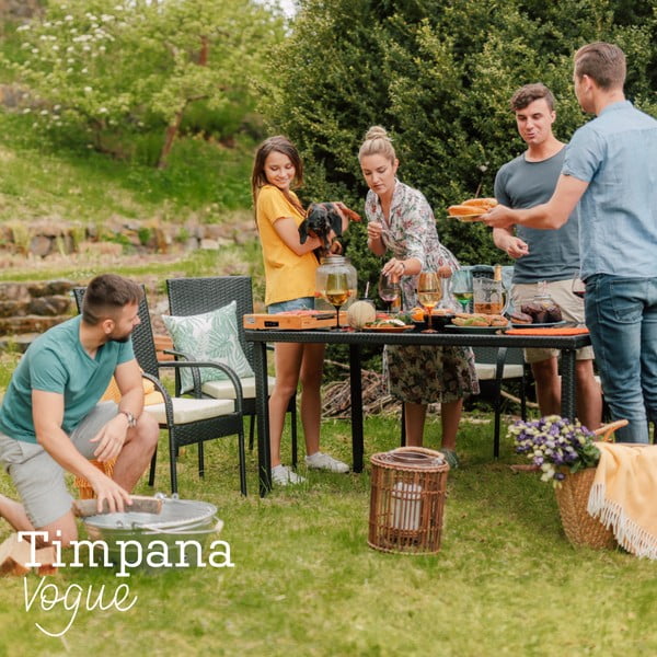 Zestaw mebli ogrodowych ze sztucznego rattanu Timpana Vogue-image-1