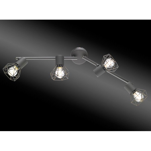 Czarna lampa punktowa 8x60 cm Ran – Fischer & Honsel-image-2