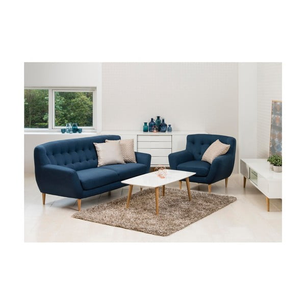 Granatowa sofa Actona Oswald-image-2