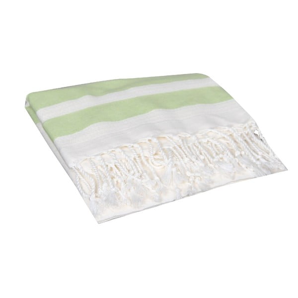 Ręcznik hammam Mimoza Green, 90x190 cm