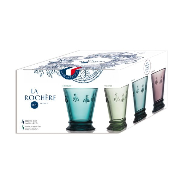 Szklanki zestaw 4 szt. 260 ml Abeille – La Rochére-image-3