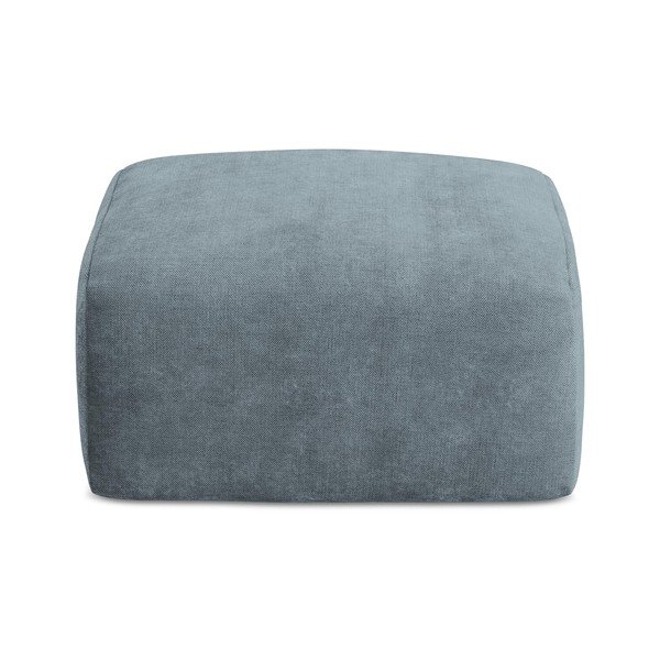 Niebieski podnóżek z tkaniny szenilowej Leila – Makamii