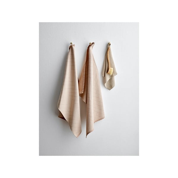 Beżowa ścierka kuchenna z bawełny Södahl, 50x70 cm-image-3