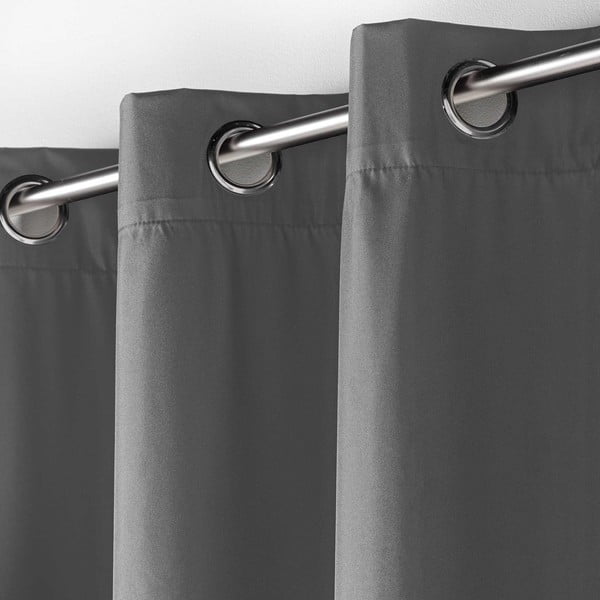 Antracytowa zasłona termiczna 140x260 cm Icemount – douceur d'intérieur-image-1