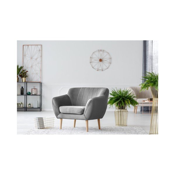 Szary fotel Mazzini Sofas Benito-image-2