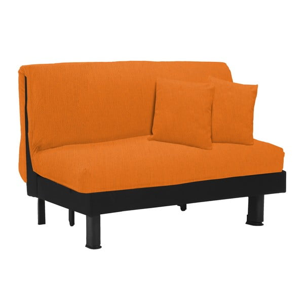Pomarańczowa rozkładana sofa dwuosobowa 13Casa Lillo
