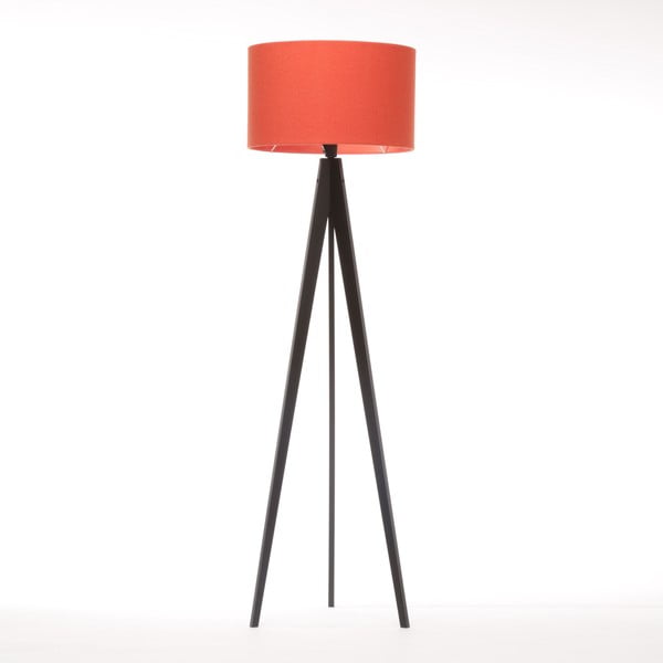 Lampa stojąca Artist Red Felt/Black Birch, 125x42 cm