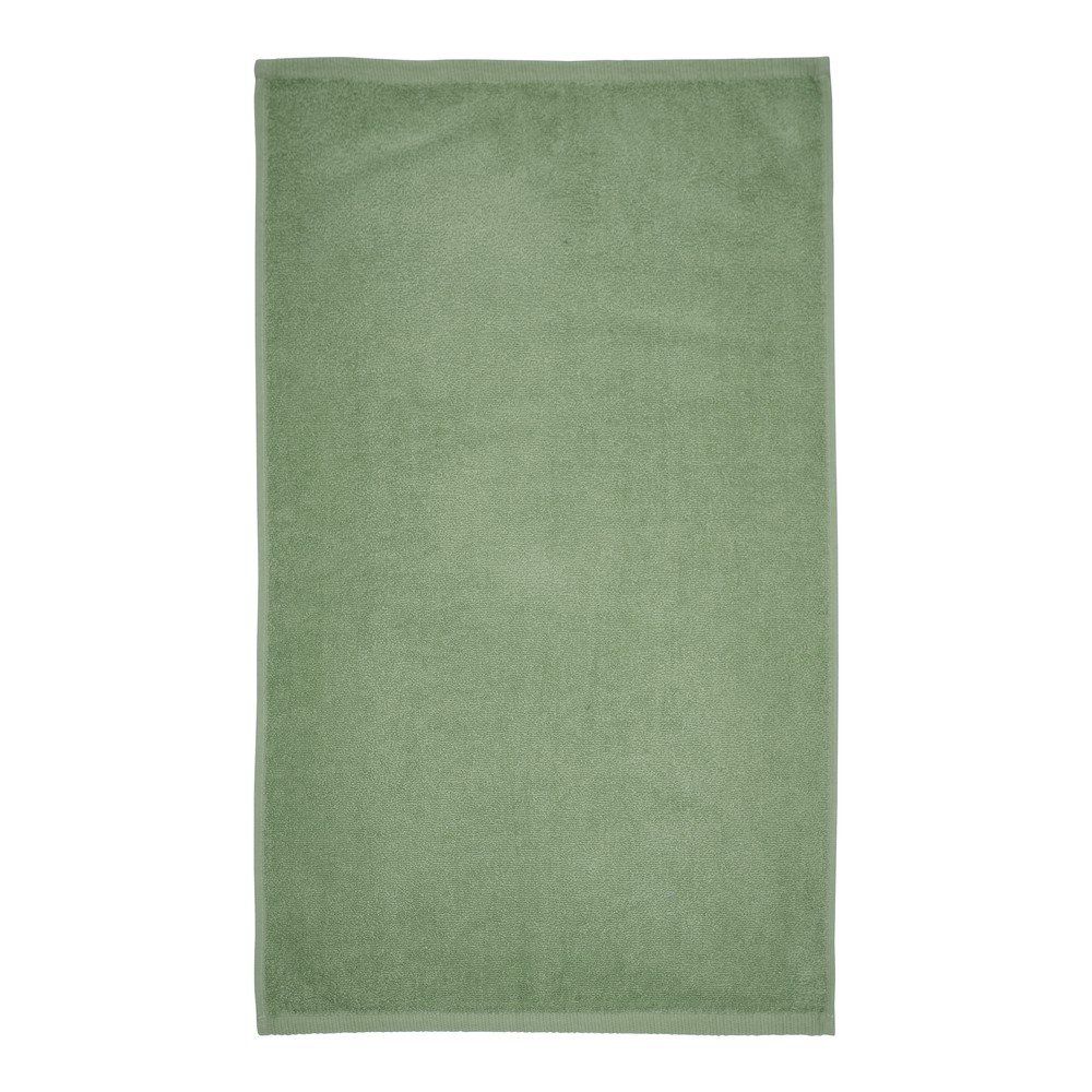Zielony bawełniany ręcznik szybkoschnący frotte 50x85 cm Quick Dry – Catherine Lansfield