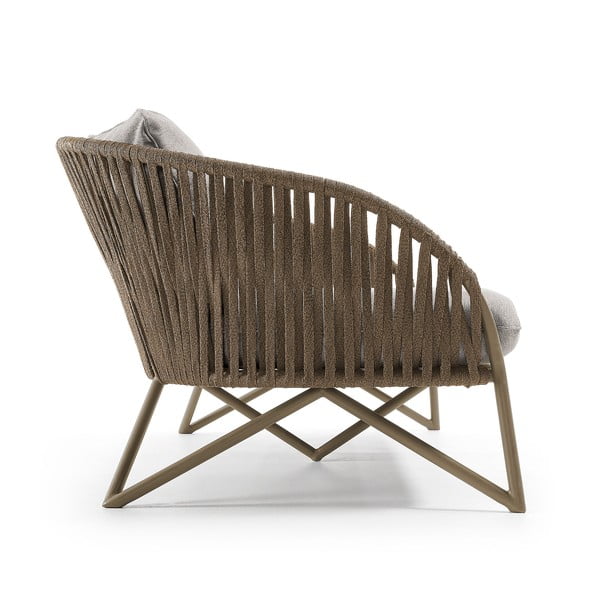 Jasnobrązowa sofa ogrodowa Branzie – Kave Home-image-3