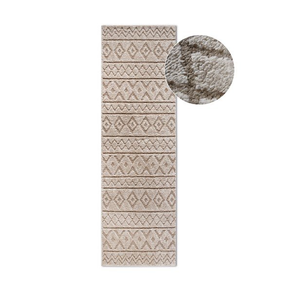Beżowy chodnik 80x240 cm Carpet Itinerance Beige – Elle Decoration