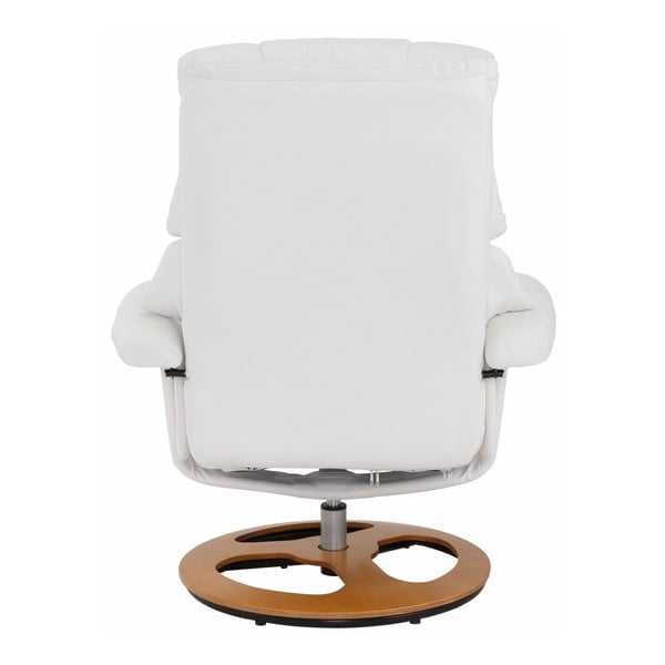 Biały fotel z podnóżkiem Støraa Tony-image-3