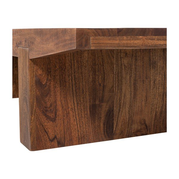 Stolik z litego drewna akacjowego w ciemnym naturalnym kolorze 48x152 cm Eron – WOOOD-image-4