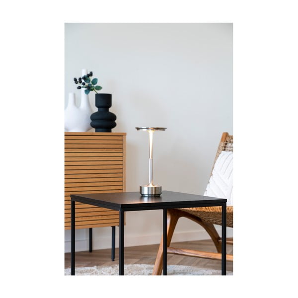 Lampa stołowa LED w kolorze srebra (wysokość 28,5 cm) Lyneham – House Nordic-image-2