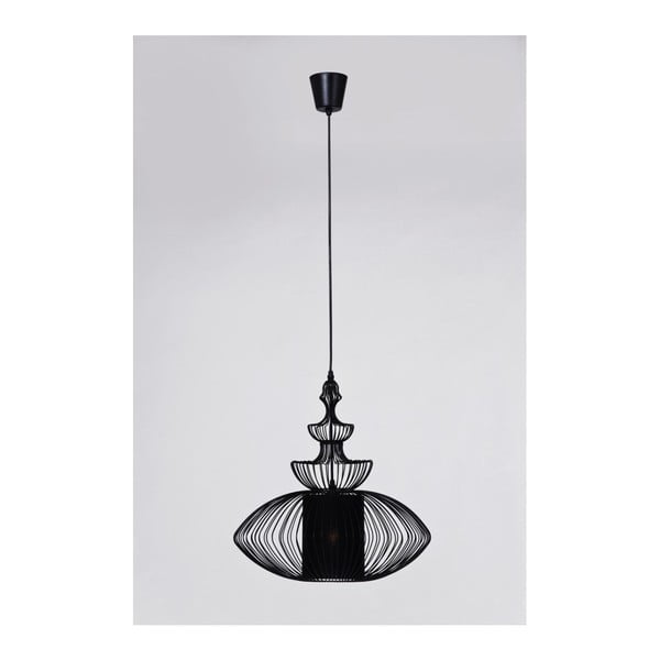 Czarna lampa sufitowa Kare Design Swing Oval