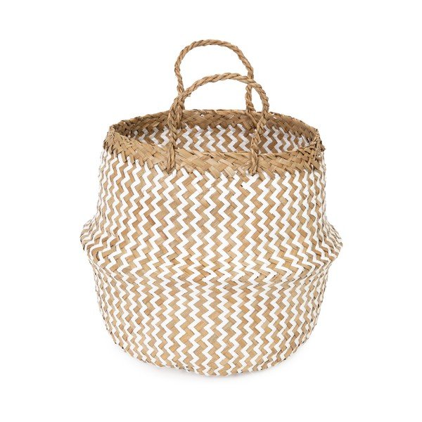 Jasny koszyk z trawy morskiej Compactor Zic Zac, ⌀ 27 cm-image-3