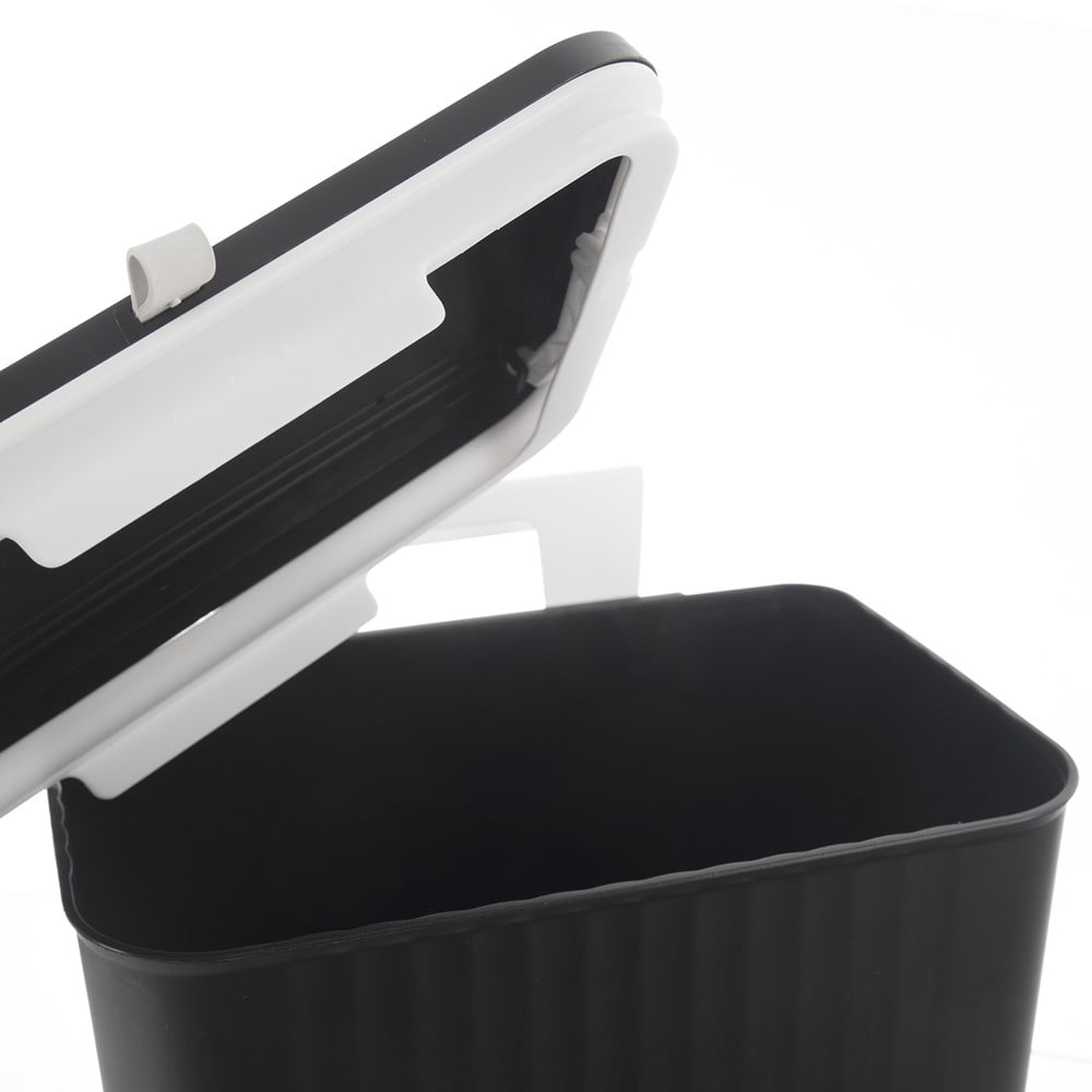 Czarny plastikowy kosz na śmieci 13 l – Orion (zdjęcie 7)