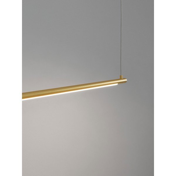 Aluminiowa lampa wisząca LED w kolorze mosiądzu Elettra – Nova Luce-image-3