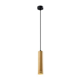 Lampa wisząca w czarno-złotym kolorze z metalowym kloszem ø 7 cm Tubo – Candellux Lighting