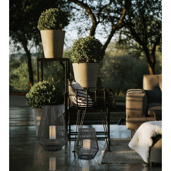 Solarna lampa zewnętrzna LED ø 26 cm Mineros – Trio-image-1